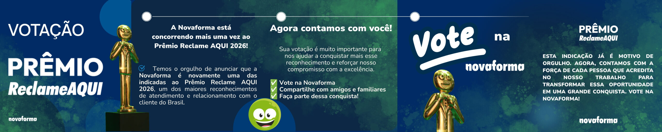Vote na Novaforma no Prêmio Reclame AQUI 2026!